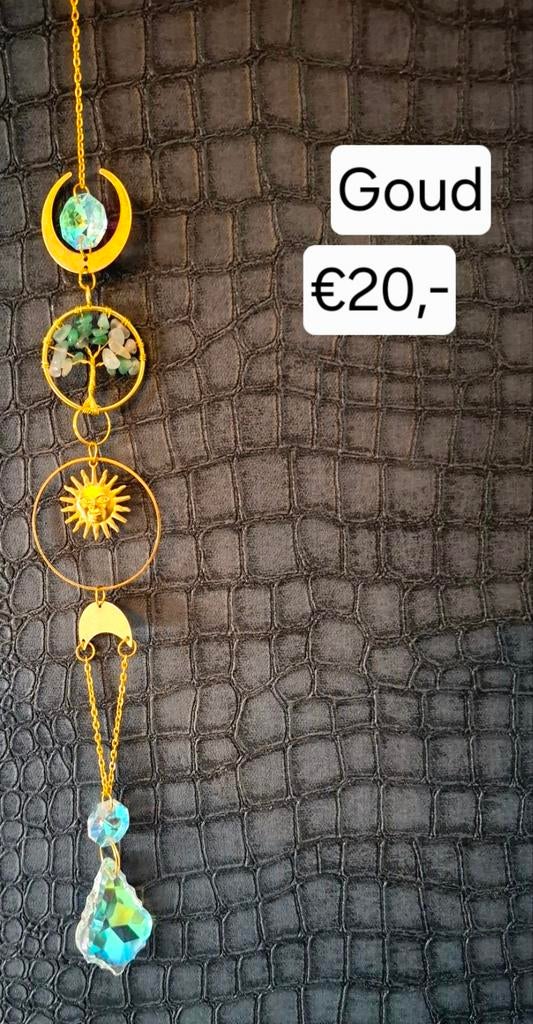 Suncatcher met levensboom van edelsteentjes, Huis en Inrichting, Woonaccessoires | Overige, Ophalen of Verzenden