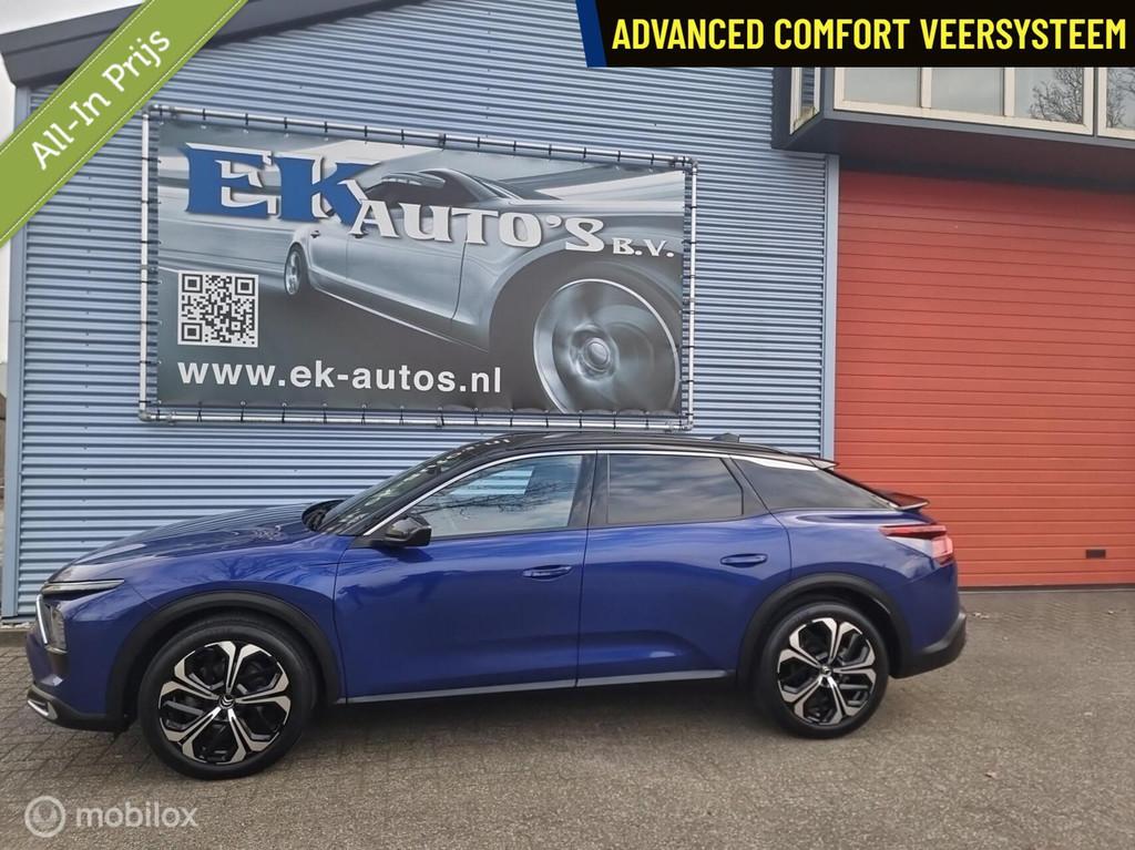 1.2 131pk Plus Shine Aut. Keyless, Stoel+stuur.verw, Nieuw !, Auto's, Citroën, 745 kg, Gebruikt, Blauw, Leder