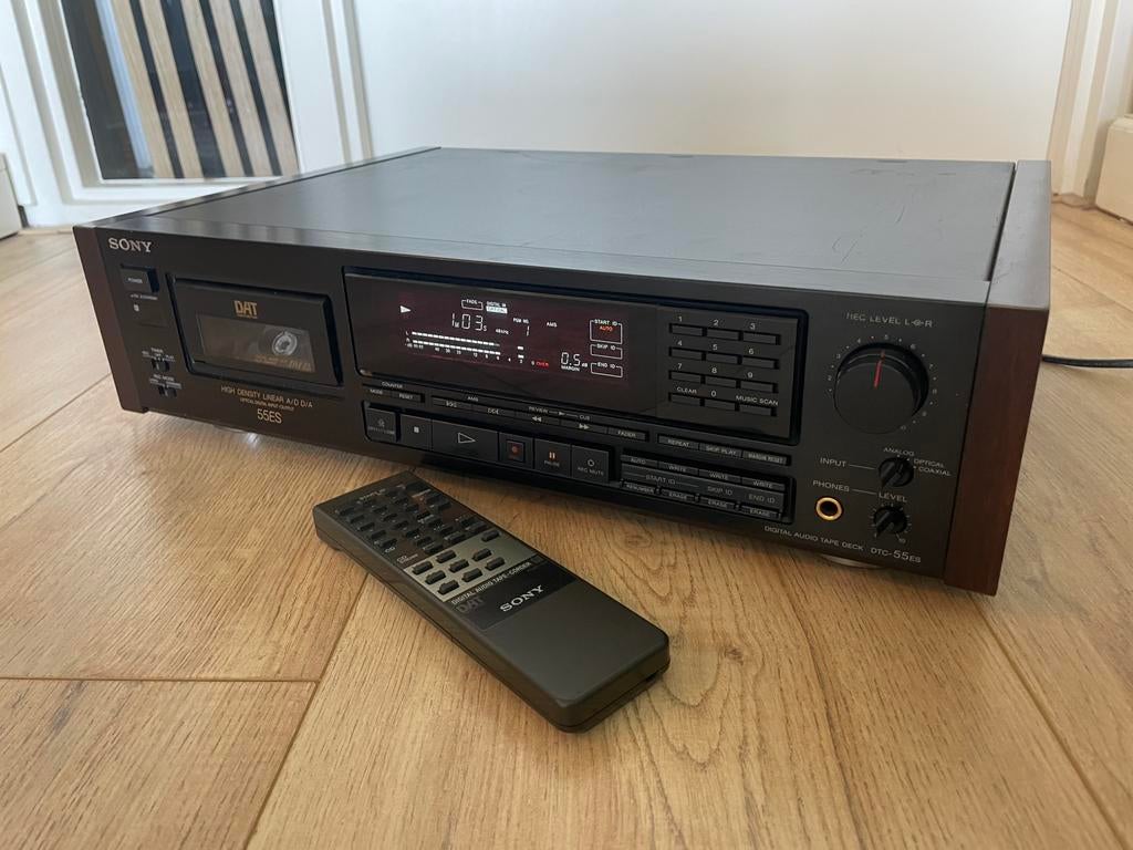 Sony DTC-55ES DAT recorder (geserviced) + Afstandsbediening, Ophalen of Verzenden, Enkel, Sony, Tape counter