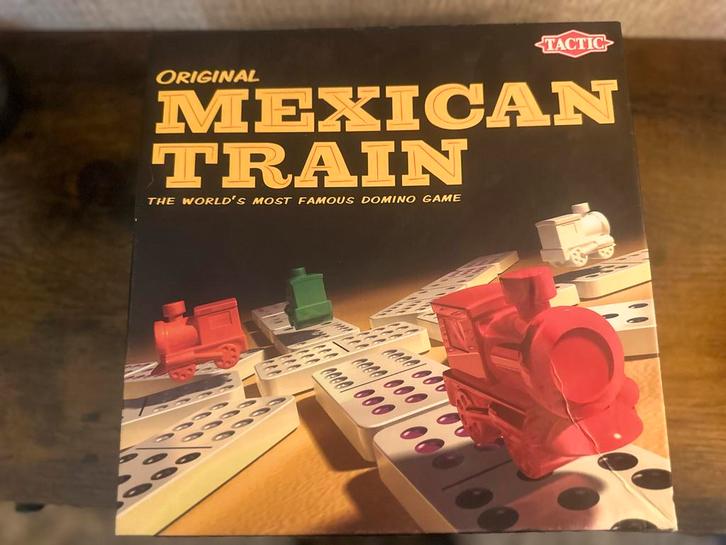 Original Mexican Train Dominospel - Tactic, Hobby en Vrije tijd, Gezelschapsspellen | Overige, Zo goed als nieuw, Drie of vier spelers