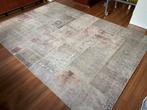 Handgeknoopt patchwork vloerkleed De Munk - 210x297cm, Ophalen, Gebruikt, Beige, 200 cm of meer