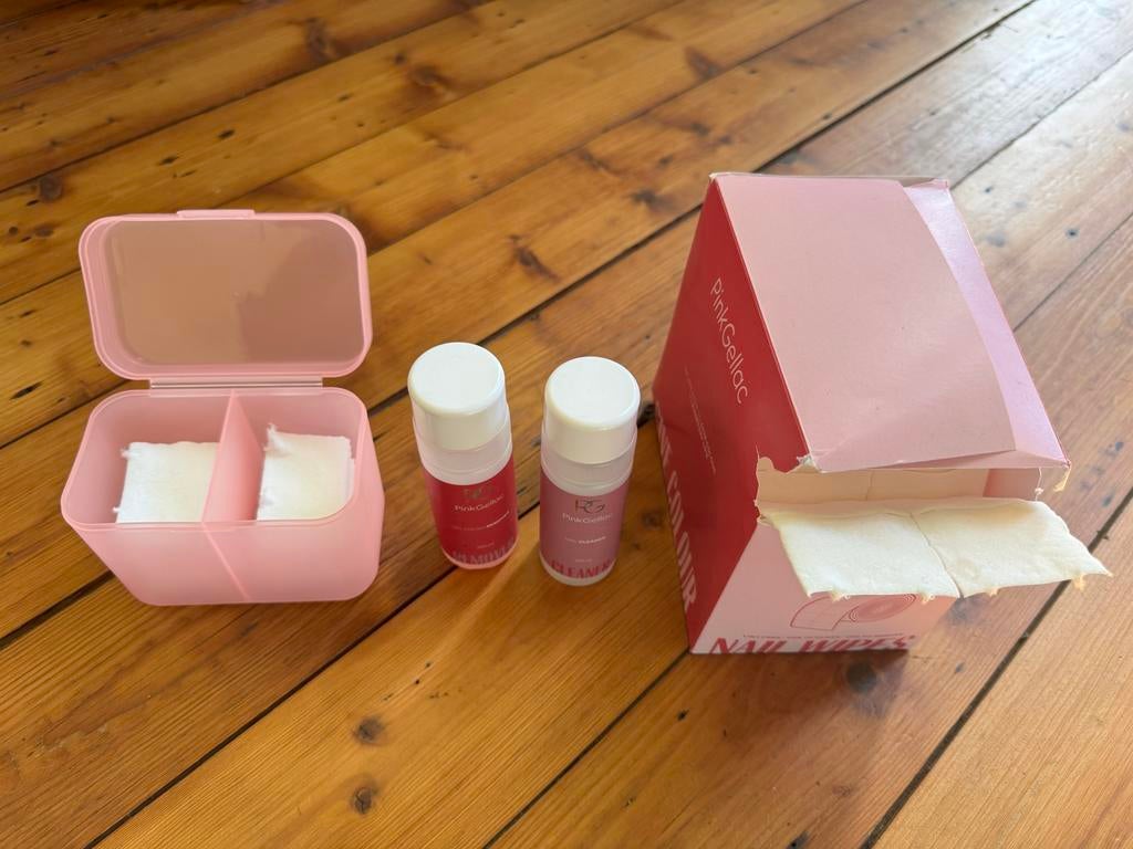 Pink Gellac hele set incl. lamp L, Sieraden, Tassen en Uiterlijk, Uiterlijk | Cosmetica en Make-up, Gebruikt, Overige kleuren