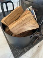 Metalen bak voor openhaardhout met hengsel, Ophalen