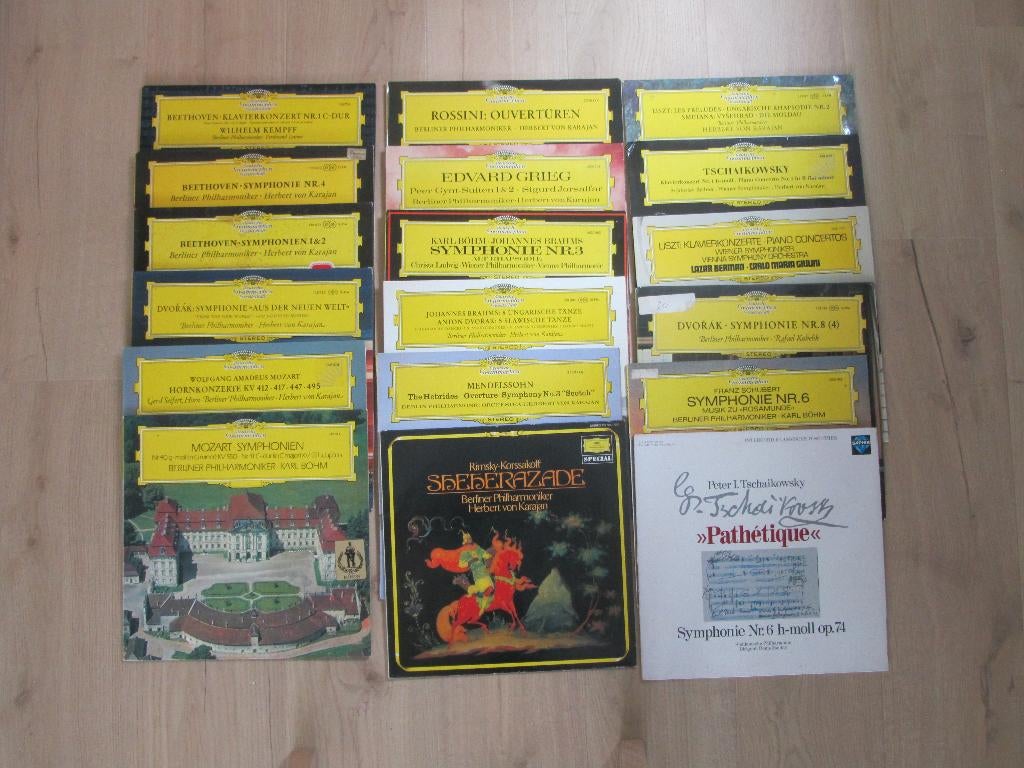 partij elpees Deutsche Grammophon, Gebruikt, Overige formaten, Overige typen, Ophalen of Verzenden