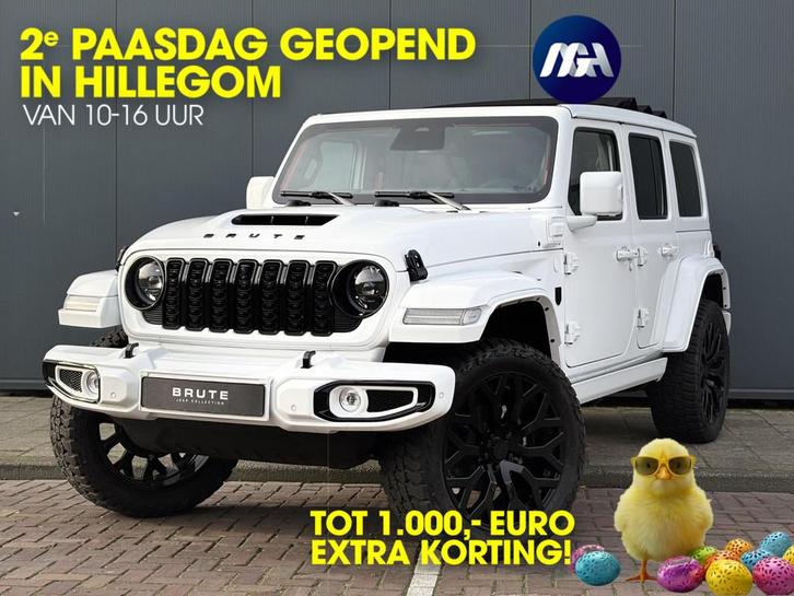 Jeep Wrangler Unlimited Brute 4XE Rubicon | Cabrio | BRUTE A, Auto's, Jeep, Bedrijf, Te koop, Wrangler, 4x4, ABS, Achteruitrijcamera