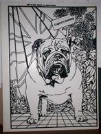 engelse bulldog kleurplaat / poster en tekening in 1 koop, Verzamelen, Ophalen, Gebruikt, Hond of Kat, Beeldje of Figuurtje