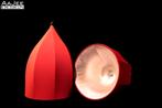 2 X Moooi – Dome Small – Rood – Jameelah El-Gahsjgari, Huis en Inrichting, Lampen | Hanglampen, Gebruikt, Overige materialen, Ophalen of Verzenden