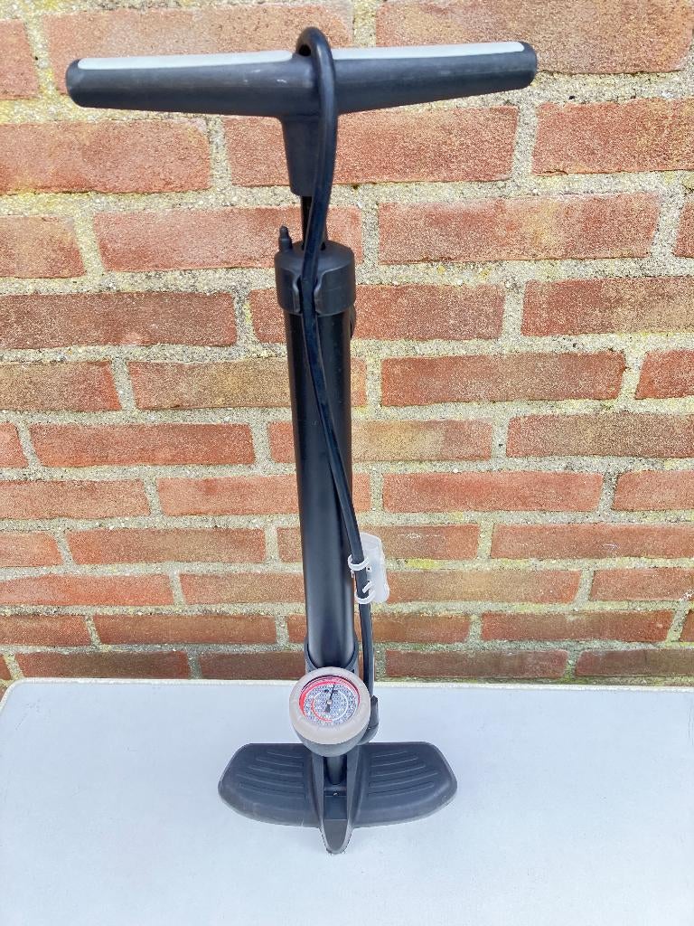 Fietspomp met manometer, Ophalen of Verzenden, Drukmeter, Gebruikt