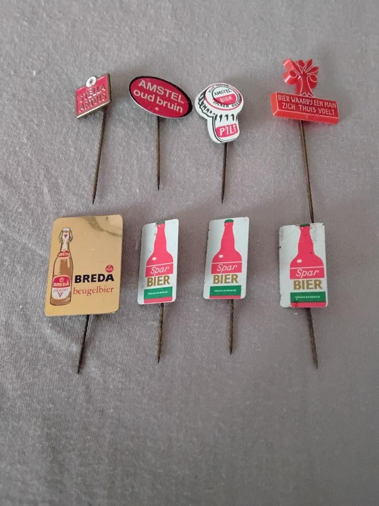8x bierspeldje, zie de foto's, Amstel, Stella Artois etc., Verzamelen, Ophalen of Verzenden, Zo goed als nieuw