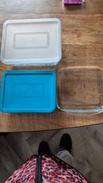 3 Pyrex en Ernesto vierkante vuurvaste schalen, Ophalen of Verzenden