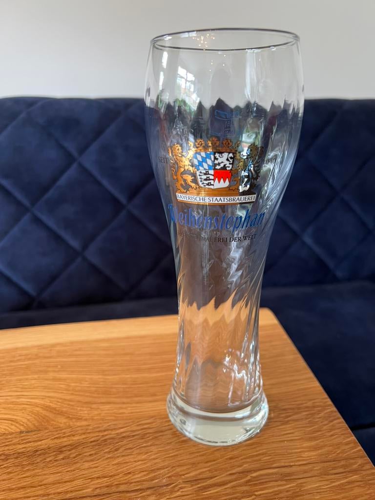 Weihenstephaner Bierglas 0,5L, Ophalen of Verzenden, Zo goed als nieuw, Glas of Glazen, Overige merken