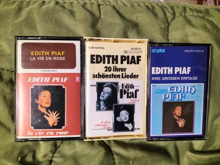Edith Piaf - 3 Cassettes, Cd's en Dvd's, Cassettebandjes, Ophalen of Verzenden
