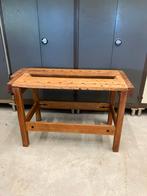 Vintage houten werkbank., Ophalen, Gebruikt, Bankschroef