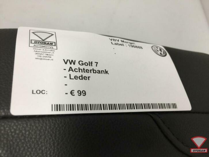 vw golf 7 achterbank leder leer, Auto-onderdelen, Gebruikt, Volkswagen, Volkswagen AG, Berliner Ring 2
38440  Wolfsburg, DE