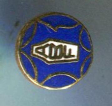 ABF blauw email op koper voetbal PIN ( BLAD4_447 ) beschikbaar voor biedingen