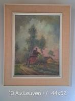 Schilderij A. v. Leuven 52x44, Antiek en Kunst, Ophalen