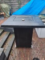 Houten statafel biertafel met klep voor bier koud te houden, Ophalen, Zo goed als nieuw