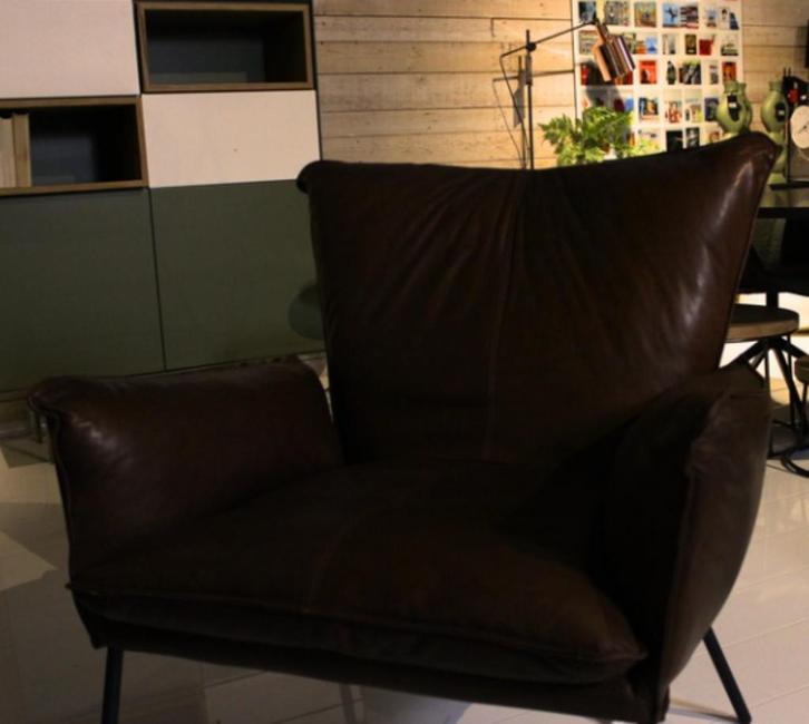 Fauteuil Gaucho Bree's New World, Huis en Inrichting, Fauteuils, Zo goed als nieuw, Leer, 75 tot 100 cm, 75 tot 100 cm, Ophalen