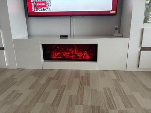 Tv-meubel met elektrische haard, Huis en Inrichting, Kasten | Televisiemeubels, Zo goed als nieuw, Ophalen