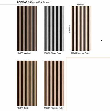 Akoestische wandpanelen 240x60cm €49,99 per stuk incl btw  beschikbaar voor biedingen