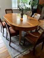klassieke eetkamertafel en stoelen, Huis en Inrichting, Ophalen, Frans, 18e-19e eeuw, 50 tot 100 cm, Zo goed als nieuw