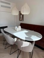 Eettafel atelier cire wit/beige 220 x 100, Huis en Inrichting, Ophalen, Gebruikt, 100 tot 150 cm, Vier personen