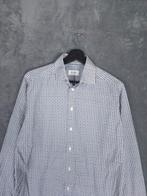 Eton Overhemd Lange Mouw Slim Fit 39 15,5 Blauw Wit Patroon, Kleding | Heren, Overhemden, Blauw, ., Eton, Zo goed als nieuw