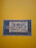 2,5 gulden Zilverbon uit 1938² in ZF, Postzegels en Munten, Bankbiljetten | Nederland, Ophalen of Verzenden, 2½ gulden, Los biljet