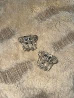 Glazen kandelaars - set van twee, Ophalen of Verzenden, Glas