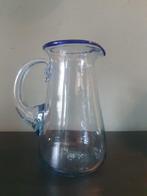 Vintage glazen Waterkan met Schenktuit en stevig oor., Huis en Inrichting, Keuken | Servies, Overige typen, Ophalen of Verzenden