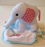 Olifant knuffel met slab - kraamcadeau, Ophalen of Verzenden, Nieuw, Kraamcadeau