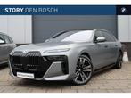 BMW i7 xDrive60 High Executive M Sport / Panoramadak Sky Lou, Auto's, Gebruikt, Zwart, 624 km, Lederen bekleding