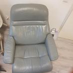 Stressless relax fauteuil grijs, Minder dan 75 cm, Leer, Ophalen of Verzenden, Zo goed als nieuw