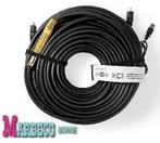 HDMI kabel 50 meter verguld,Gold High speed, 4K, 3D, ARC, 10 meter of meer, Nedis, Nieuw, Info@marbeco.nl