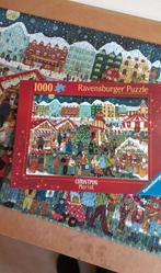 Ravensburger Kerstpuzzel 1000 Stukjes, Ophalen, 500 t/m 1500 stukjes, Zo goed als nieuw, Legpuzzel