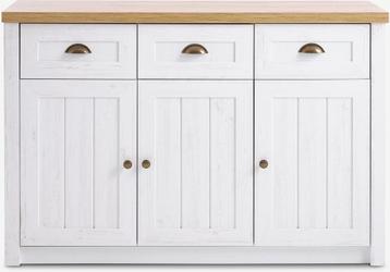 Dressoir 3 deuren wit/wild naturel eiken beschikbaar voor biedingen