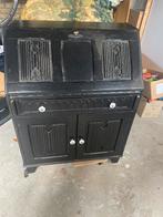 Zwarte Secretaire met Opbergruimte - 75x45x102 cm, Huis en Inrichting, Kasten | Secretaires, Ophalen of Verzenden, Gebruikt