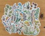 Bloemen bladeren stickers, Verzenden, Nieuw, Meerdere stickers