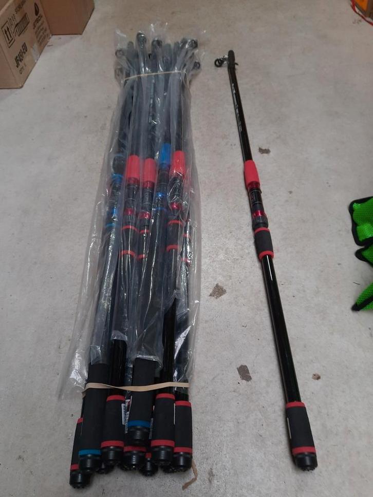 12 telescoop werphengels 3.90m 15 gram, Watersport en Boten, Hengelsport | Witvissen, Nieuw, Werphengel, Ophalen of Verzenden