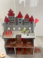 Houten Poppenhuis Kasteel met Accessoires, Ophalen, Gebruikt, Poppenhuis