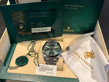 Rolex Datejust 41mm Mint Green 2024 Full Set beschikbaar voor biedingen