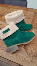 Groene enkellaarsjes maat 39 1/2, Kleding | Dames, Schoenen, Ophalen of Verzenden, Zo goed als nieuw, Groen