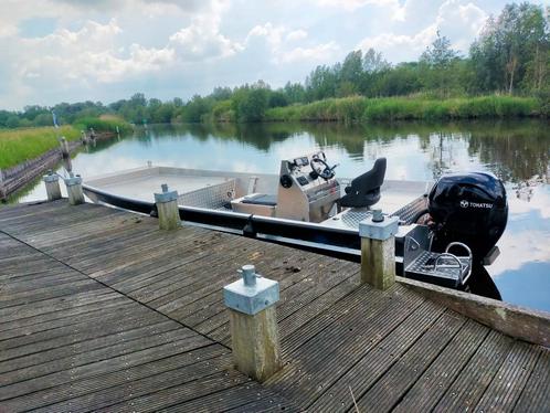 Hascraft Aluminium boot van 7 meter, Watersport en Boten, Vis- en Consoleboten, Zo goed als nieuw, Benzine, Buitenboordmotor, Aluminium
