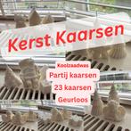 Partij Kerst Kaarsen – 23 stuks – Koolzaadwas – Geurloos, Diversen, Kerst, Ophalen of Verzenden, Nieuw