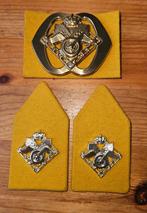 Baretembleem + kraagpatten BEVO, Ophalen of Verzenden, Landmacht, Nederland, Embleem of Badge
