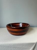 Vintage California redwood houten schaal d26cm, Schaal, Rond, Ophalen of Verzenden, Zo goed als nieuw
