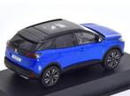 PEUGEOT 3008 GT BLACK PACK 2021 BLAUW 1/43 NOREV REF. 473919, Hobby en Vrije tijd, Modelauto's | 1:43, Verzenden, Nieuw, Auto