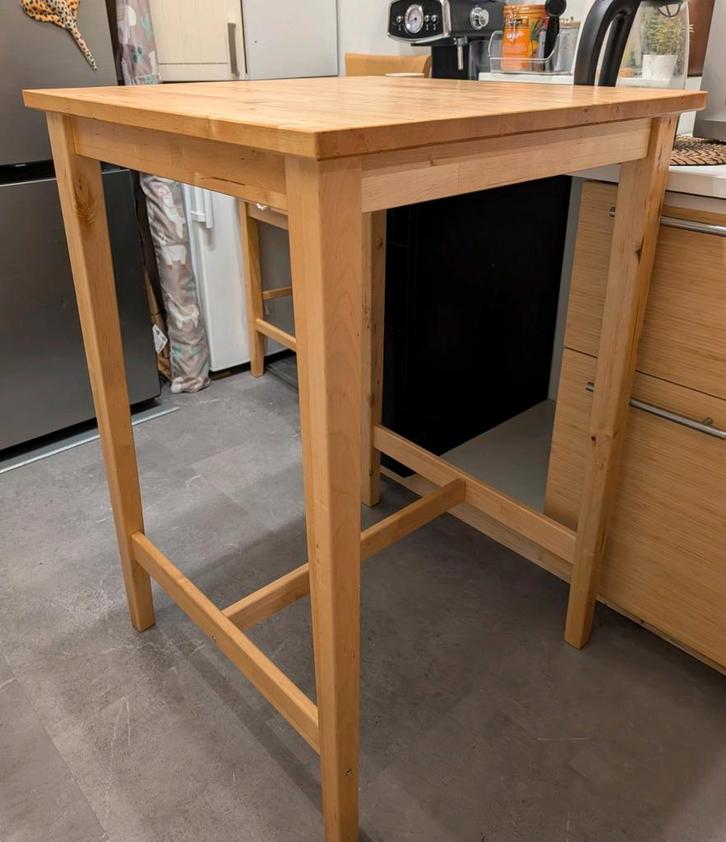 Bjorkudden IKEA birch bar table / Tafel / Statafel, Huis en Inrichting, Tafels | Statafels, Zo goed als nieuw, Ophalen