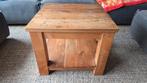 Teakhouten salontafel vierkant, Ophalen, Gebruikt, 50 tot 100 cm, Teakhout