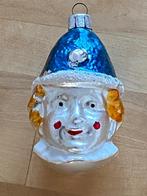 Kerst Antieke Glazen Kerstbal Pierrot Clown, Ophalen of Verzenden, Zo goed als nieuw